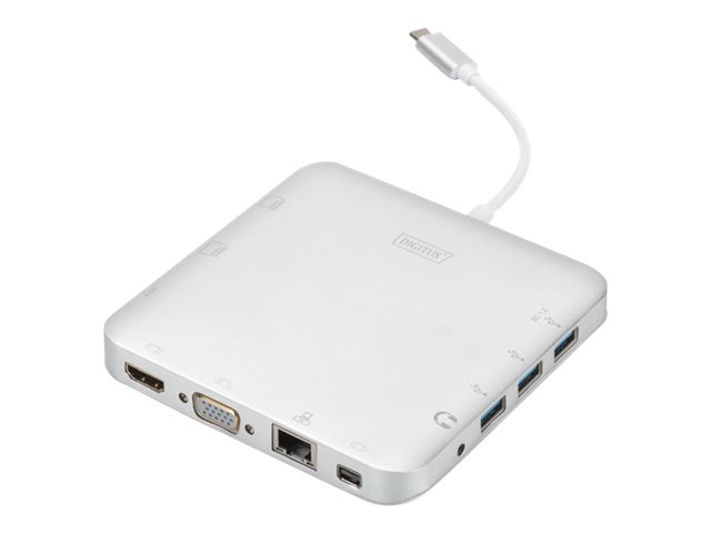 DIGITUS DA-70863 - Dockingstation - USB-C - VGA, Mini DP
