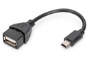 DIGITUS USB Mini-B - USB-A Adapter/ Konverter, OTG, 0,2m