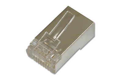 DIGITUS CAT 6 Modularstecker für Rundkabel, Pass through Stecker