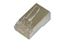 DIGITUS CAT 6 Modularstecker für Rundkabel, Pass through Stecker