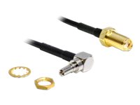 Delock Adapter CRC-9 Plug 90° > SMA Jack - Antennenadapter