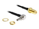 Delock Adapter CRC-9 Plug 90° > SMA Jack - Antennenadapter