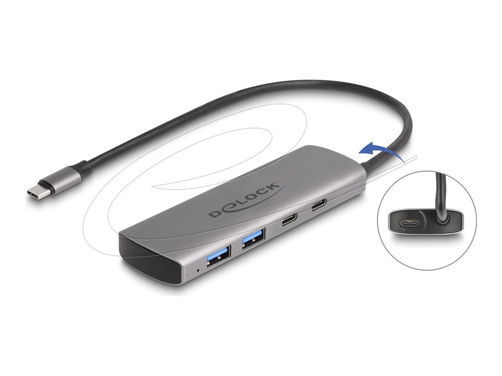 [64299] Delock Hub - 10 Gbps, with USB Type-C connector