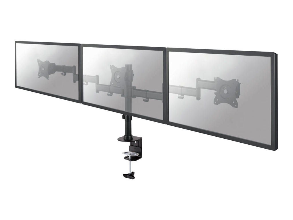 Neomounts NM-D135D3 - Befestigungskit - Voll beweglich - für 3 LCD-Anzeigen - Schwarz - Bildschirmgröße: 25.4-68.6 cm (10"-27")