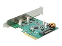 Delock PCI Express x4 Card to 2 x external SuperSpeed USB 10 Gbps (USB 3.1 Gen 2)
