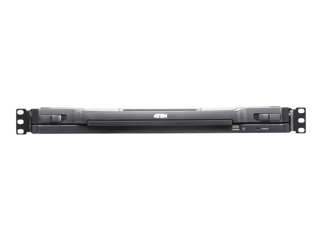 ATEN Slideaway CL5708IM - KVM-Konsole mit KVM-Switch - 8 Anschlüsse - PS/2, USB - Deutsch - 43.2 cm (17")