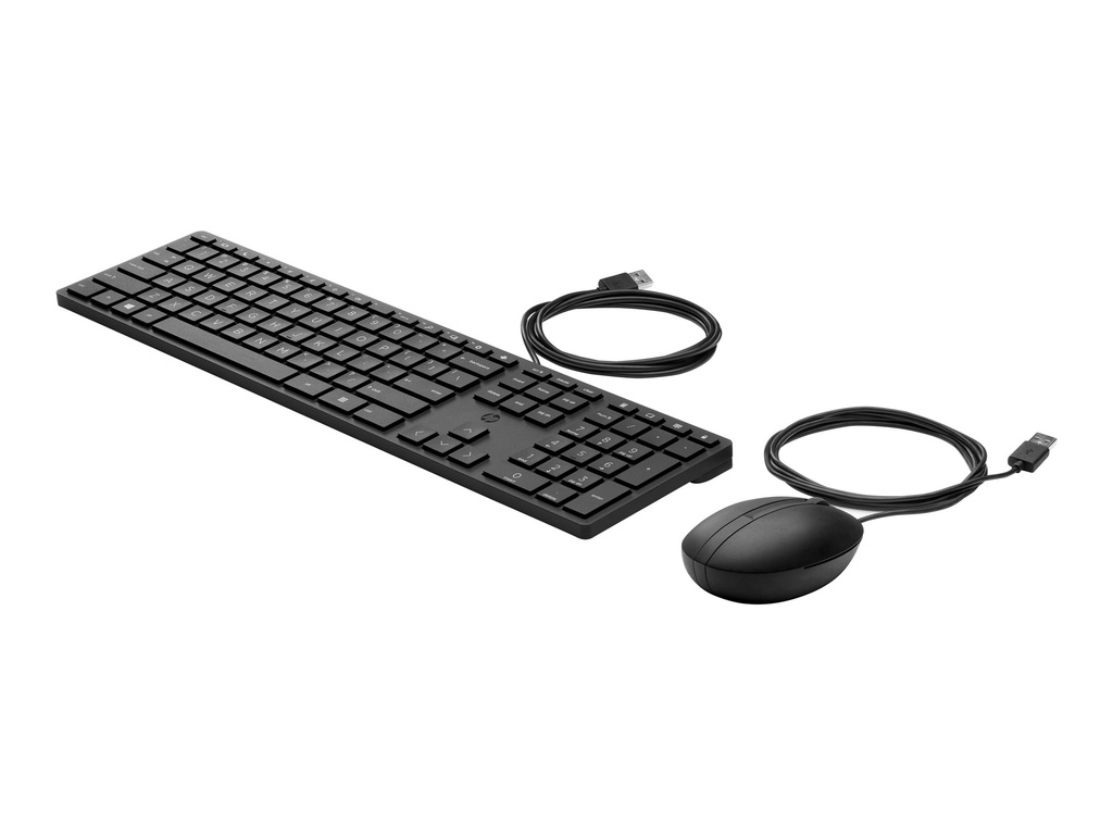 HP Desktop 320MK - Tastatur-und-Maus-Set - 3-Zonen-Layout, flache Tastenreise