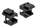 Delock Abdeckung für Keystone-Stecker - Schwarz (Packung mit 10)