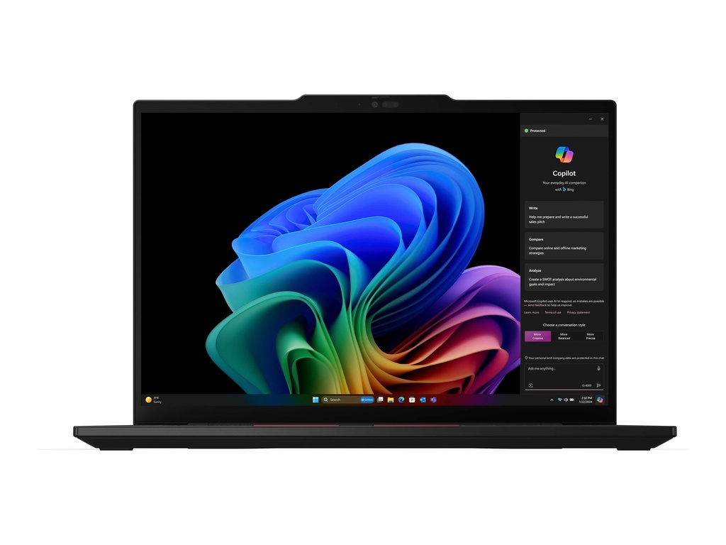 Lenovo ThinkPad T14s Gen 6 21M1 - 180°-Scharnierdesign - AMD Ryzen AI 7 PRO 360 / 2 GHz - Win 11 Pro - Radeon 880M - 32 GB RAM - 1 TB SSD TCG Opal Encryption 2, NVMe, Performance - 35.6 cm (14")