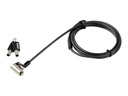 StarTech.com Laptopschloss mit 2m Kabel (mit Schlüssel, für K-Slot, Nano, Wedge Slot, Stahlkabel, Push-to-Lock Taste, Kabelschloss)