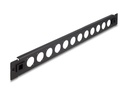 Delock Patchpanel (Blindblech) - D-Typ - Rack montierbar - Schwarz - 1U - 48.3 cm (19")