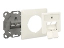 Delock Modular Wall Outlet flush mount 2 Port