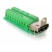 Delock Adapter HDMI Buchse > Terminalblock 20pin