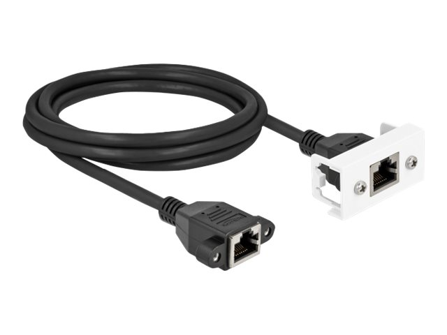 Delock Netzwerkkabel - RJ-45 (W) mit Muttern zu RJ-45 (W)