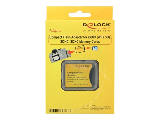 [62637] Delock Kartenadapter (SD, SDHC, SDXC) - CompactFlash