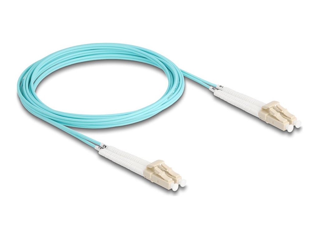 Delock Netzwerkkabel - LC Multi-Mode (M) gewinkelt zu LC Multi-Mode (M)
