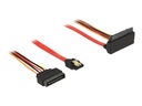 Delock SATA-Kabel - Serial ATA 150/300/600 - SATA, SATA-Stromstecker zu SATA Combo (R)