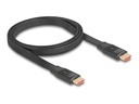Delock Highspeed - HDMI-Kabel mit Ethernet - HDMI männlich zu HDMI männlich - 1 m - Schwarz - unterstützt 8K 60 Hz (7680 x 4320)