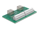 Delock Netzwerkadapter - RJ-50 (W) zu 11-polige
