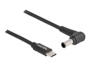 Delock Stromkabel - USB-C (M) zu Gleichstromstecker 6,0 x 4,3 mm (M)