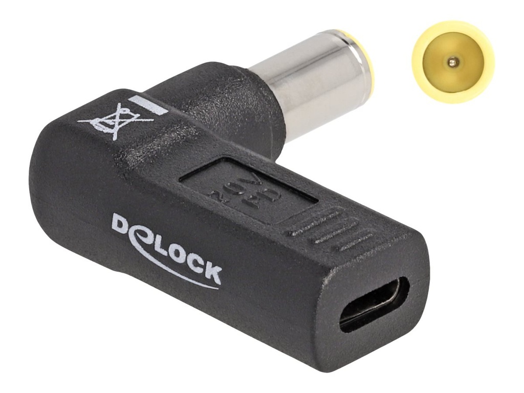 Delock Netzteil - USB-C (W) zu Gleichstromstecker 7,9 x 5,5 mm (M)