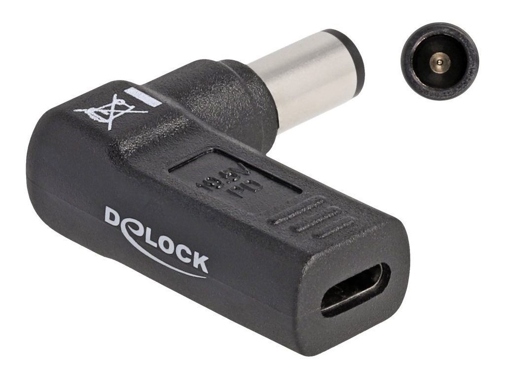 Delock Netzteil - 24 pin USB-C (W) zu Gleichstromstecker 7,4 x 5 mm (M)