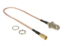 Delock Antennenkabel - F-Stecker Gefäß Bulkhead