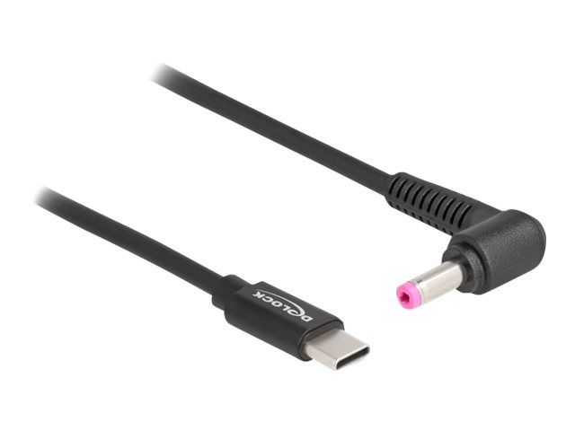 Delock Stromkabel - 24 pin USB-C (M) zu Gleichstromstecker 4,8 x 1,7 mm (M)