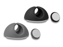 Delock Kabelhalter-Kit - Grau, Schwarz