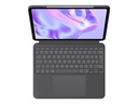 Logitech Combo Touch - Tastatur und Foliohülle - mit Trackpad - hinterleuchtet - Apple Smart connector - QWERTZ - Deutsch - Graphite - für Apple 13-inch iPad Pro (M4)