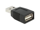 Delock USB-Adapter - USB (W) zu USB (M) - Schwarz