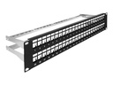 Delock Patchpanel (Blindblech) - Schwarz - 2U - 48.3 cm (19")