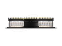 Delock 19" Patchpanel Cat.6a schwarz 1 HE - Patch-Panel