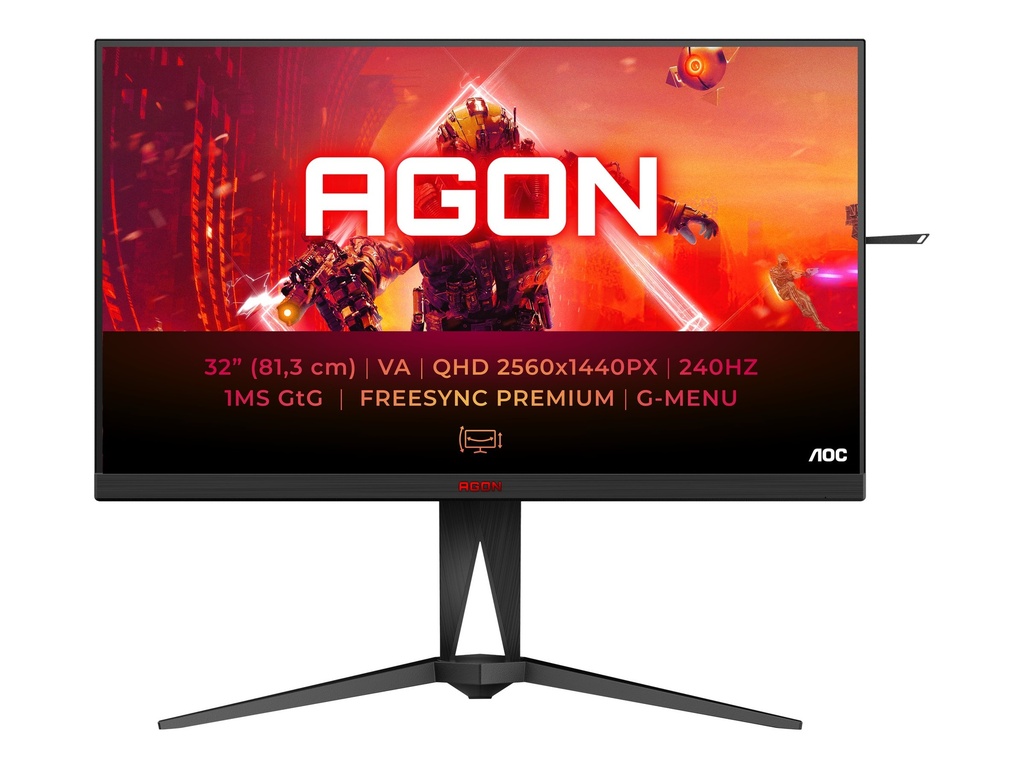 AOC AGON AG325QZN - AG5 Series - LED-Monitor - Gaming - 80 cm (31.5")