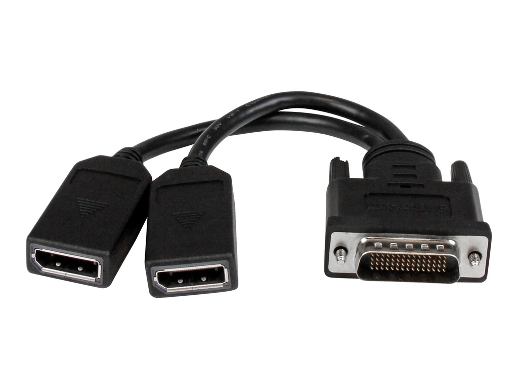 StarTech.com StarTech DMS-59 to DisplayPort - 8in - DMS 59 to 2x DP - Y Cable - DMS-59 Adapter - DisplayPort Splitter Cable - LFH Cable (DMSDPDP1)