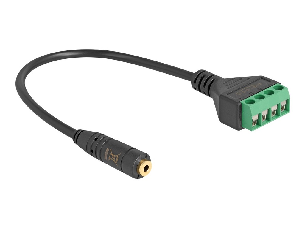 Delock Audio-Adapter - 2,5 mm 4-poliger Stereoanschluss