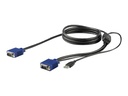 StarTech.com 1,8 m KVM Kabel für StarTech.com Rackmount Konsolen - Video- / USB-Kabel - Mini-VGA (M)