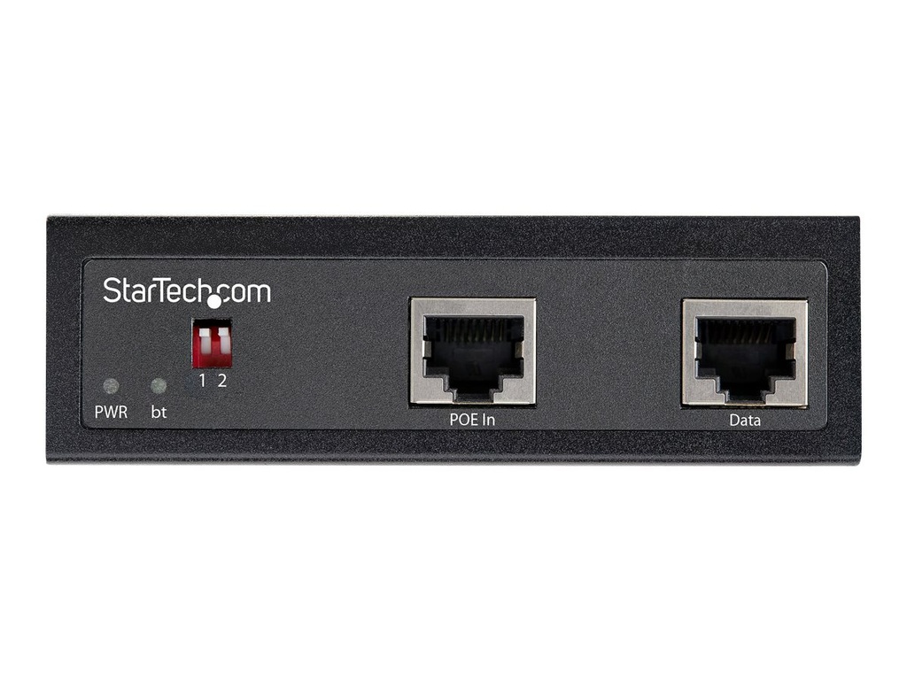 StarTech.com Industrieller Gigabit PoE Splitter - 90W Hochgeschwindigkeits Power-over-Ethernet PoE+++ Splitter - 12-48V DC - PoE-Splitter (DIN-Schienenmontage möglich)