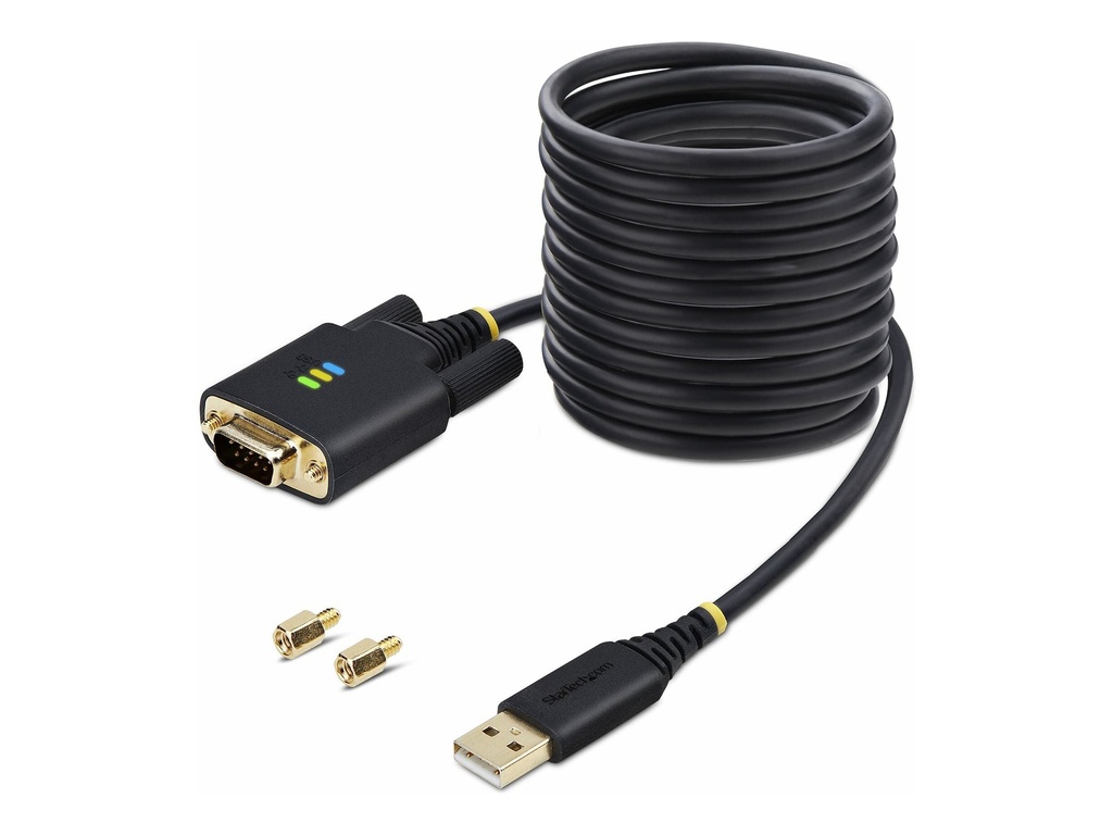 StarTech.com 3m USB auf Seriell Adapter, COM-Retention, FTDI, USB auf DB9 - Kabel USB / seriell - USB (M)