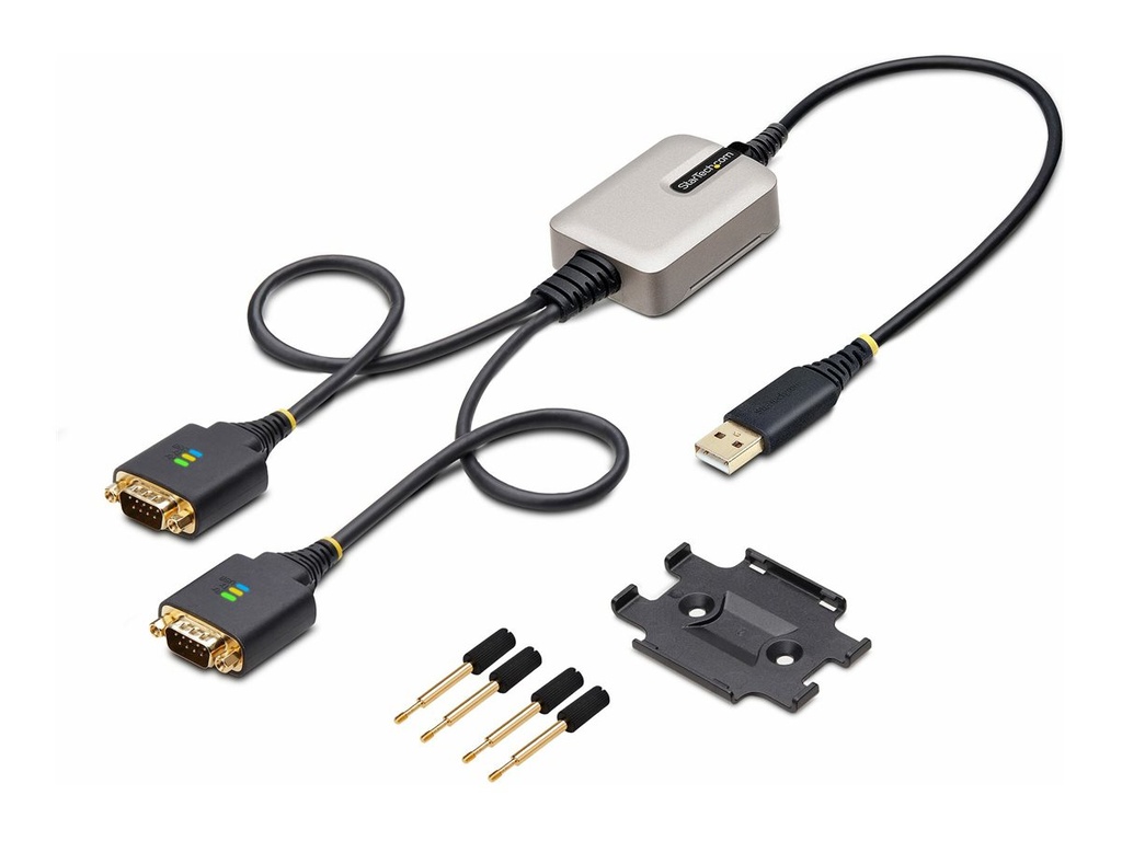 StarTech.com StarTech 60cm 2-Port USB auf Seriell Adapter, COM-Retention, FTDI - Kabel USB / seriell - USB (M)