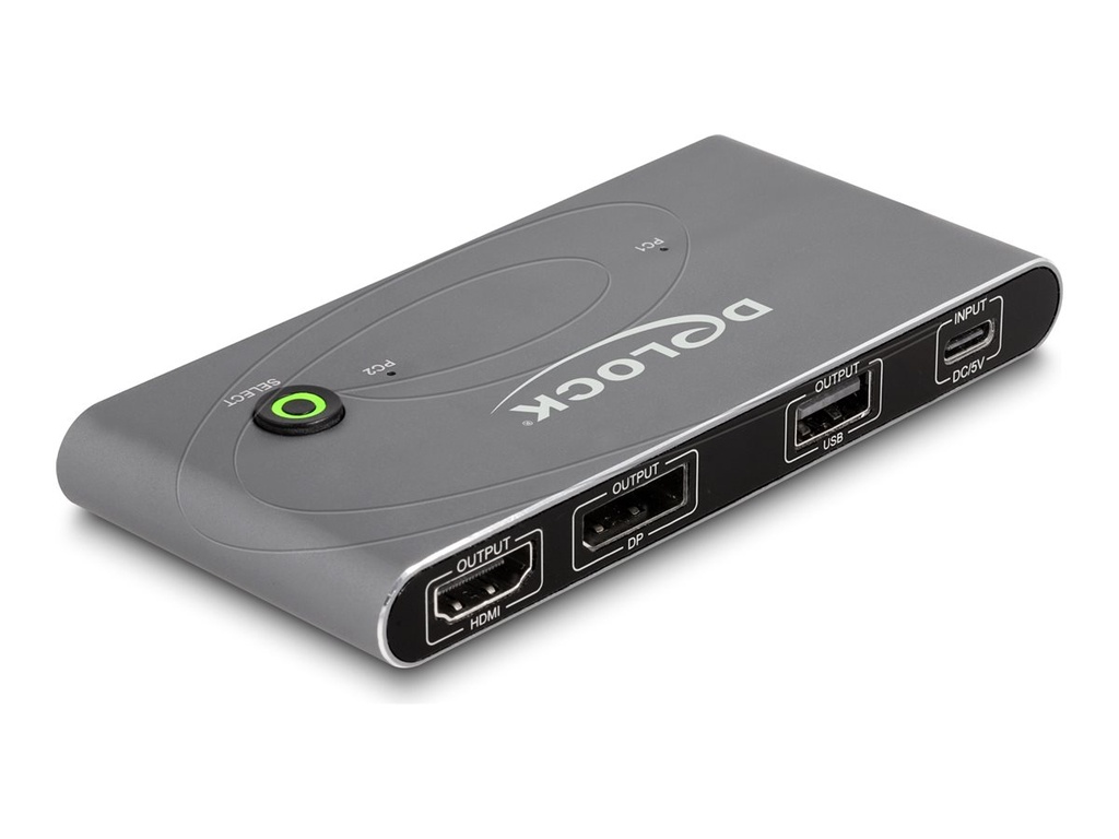 Delock KVM-/Audio-/USB-Switch - HDMI and DisplayPort