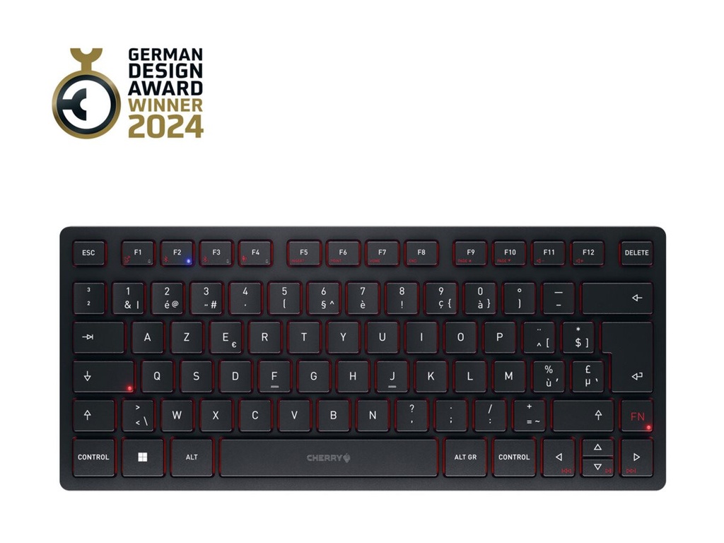 [JK-9250BE-2] Cherry KW 9200 MINI - Tastatur - kabellos - 2.4