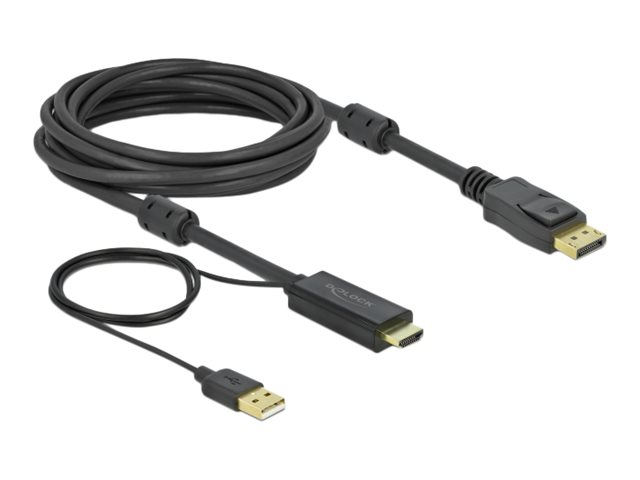 Delock Video- / Audiokabel - HDMI, USB (nur Strom)