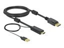 Delock Video- / Audiokabel - HDMI, USB (nur Strom)