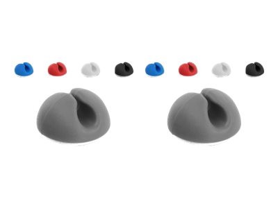 Delock Mini - Kabelhalter-Kit - Tisch montierbar