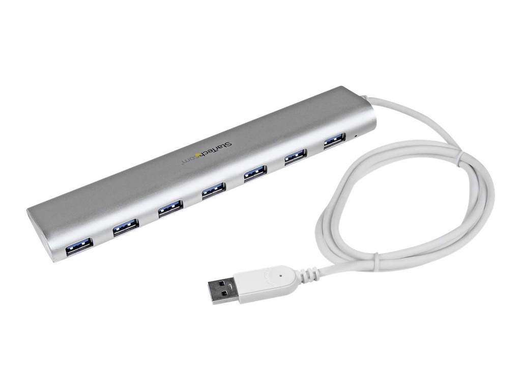 StarTech.com Startech 7 Port kompakter USB 3.0 Hub mit eingebautem