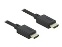 Delock Highspeed - HDMI-Kabel mit Ethernet - HDMI männlich zu HDMI männlich - 2.5 m - Schwarz - Dolby DTS-HD Master Audio-Unterstützung, Dolby TrueHD-Unterstützung, unterstützt 21:9 Kinoformat, unterstützt 8K UHD (7680 x 4320)