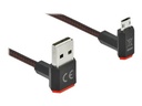 Delock Easy - USB-Kabel - USB (M) nach oben/unten abgewinkelt, doppelseitig zu Micro-USB Typ B (M)