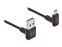 Delock Easy - USB-Kabel - USB (M) nach oben/unten abgewinkelt, doppelseitig zu Micro-USB Typ B (M)