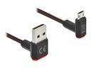 Delock Easy - USB-Kabel - USB (M) nach oben/unten abgewinkelt, doppelseitig zu Micro-USB Typ B (M)